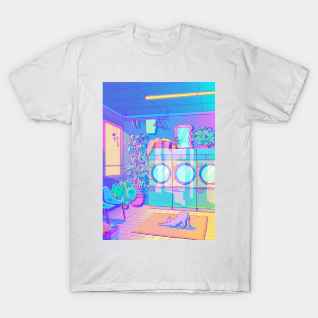 Laundry Blues T-Shirt by Owakita